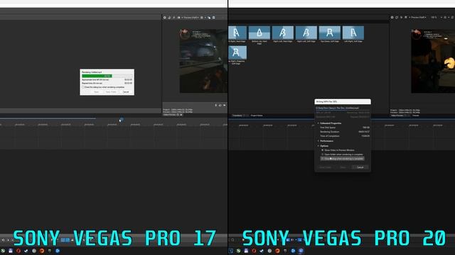Sony Vegas Pro 17 vs 20: NVENC result render time смотреть онлайн