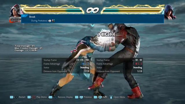 Steve movelist with frame data display (opponent all block) смотреть онлайн