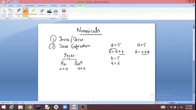 Numericals based on increment/decrement and java expression смотреть онлайн