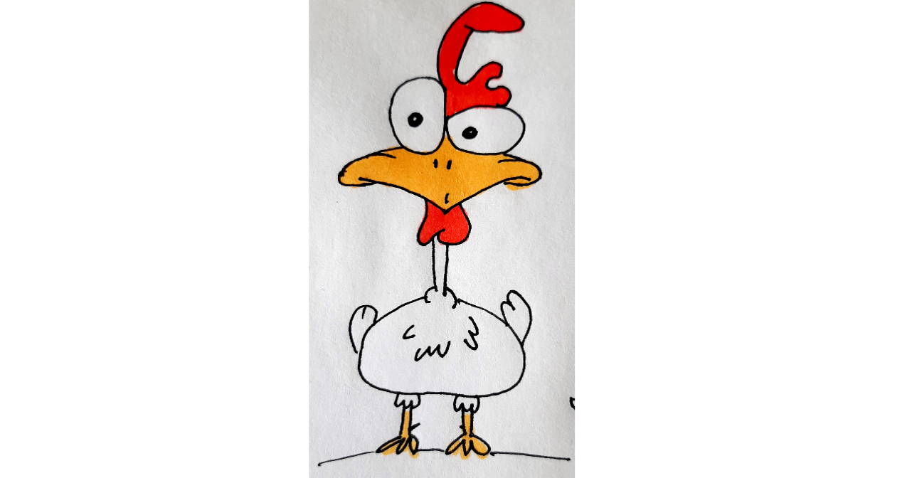 Рисунок смешного петуха смотреть онлайн