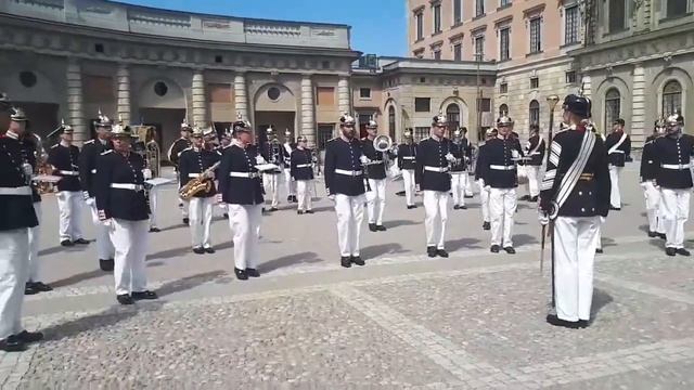 Торжественная смена караула у королевского дворца Стокгольма смотреть онлайн