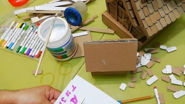 Конура для собаки из картона / ЧАСТЬ 2