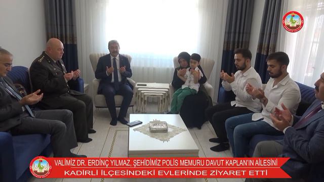 VALİMİZ DR. ERDİNÇ YILMAZ, ŞEHİDİMİZ POLİS MEMURU DAVUT KAPLAN’IN AİLESİNİ ZİYARET ETTİ смотреть онлайн