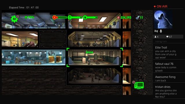 Fallout Shelter Survival mode part 45 Vault 76 PS4 Pro смотреть онлайн