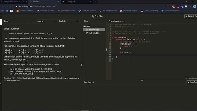 Lesson - 6:1 - Sorting | Distinct | Java | Problem Solving | Codility for Programmers смотреть онлайн