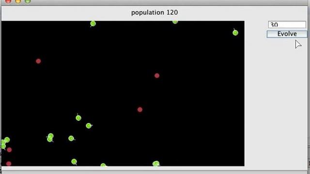 Neural network fishes with randomly moving food смотреть онлайн