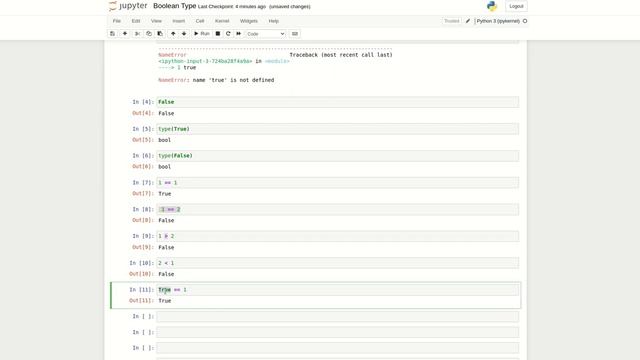 #10 - Python Boolean Types смотреть онлайн