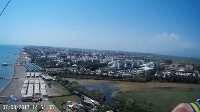 На парашюте над морем, Турция, Белек. смотреть онлайн