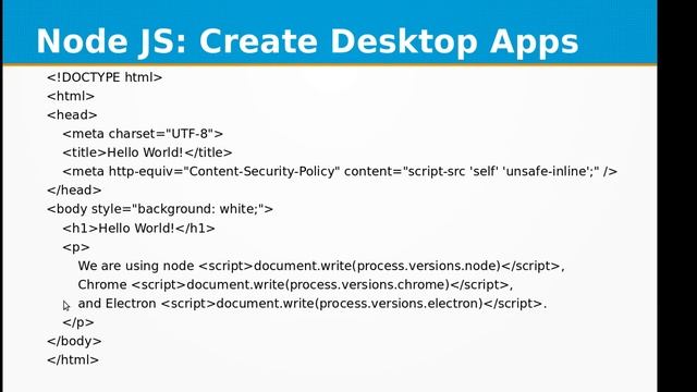 Learn how to create Desktop Apps using Electron JS & Node JS смотреть онлайн