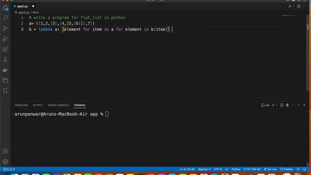 5 write a program flat list in python ||Best Python Programming Questions смотреть онлайн