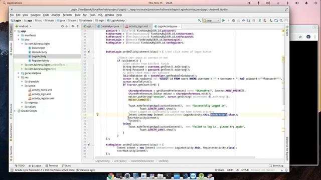Tutorial Login Register SQLite Android смотреть онлайн