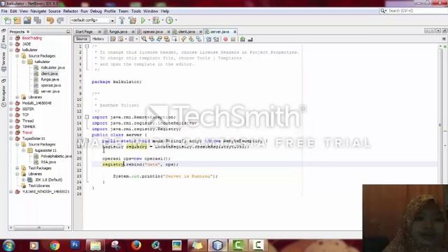Kalkulator client server dengan menggunakan JAVA RMI смотреть онлайн