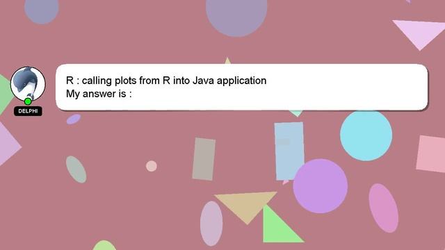 R : calling plots from R into Java application смотреть онлайн