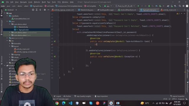 Firebase Authentication In android Project||Login and Registration using firebase in Android смотреть онлайн