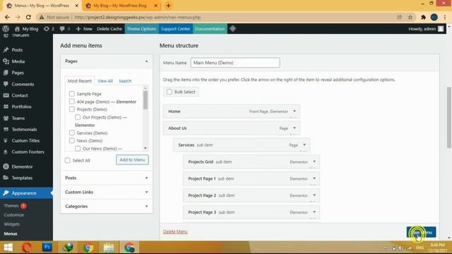 Thegem Tutorial #6 How to Create Mega Menu смотреть онлайн
