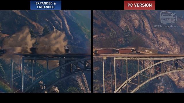GTA 5 Expanded & Enhanced Trailer vs PC Comparison смотреть онлайн