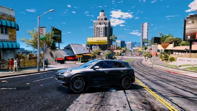 Porsche Cayenne Turbo 2018 ? GTA V MOD 4K/60FPS GTX 1080Ti Nvidia vs _REVIEW смотреть онлайн