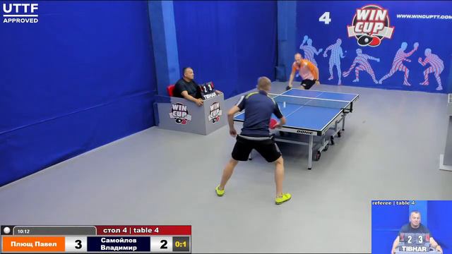 15:00 Плющ Павел 0-3 Самойлов Владимир стол 4 Юг-3 29.07.21 смотреть онлайн