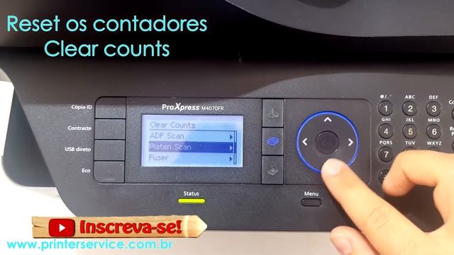 RESET SAMSUNG SL-M4070FR | SL-M4075FR | M2885FW | M2675F | SL-M2885