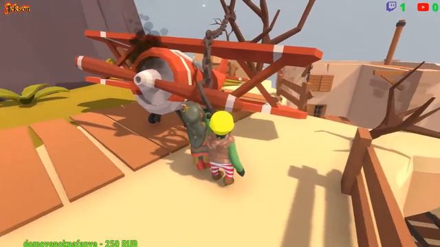 Стрим-Human Fall Flat.Кооп:Вежливый чат смотреть онлайн
