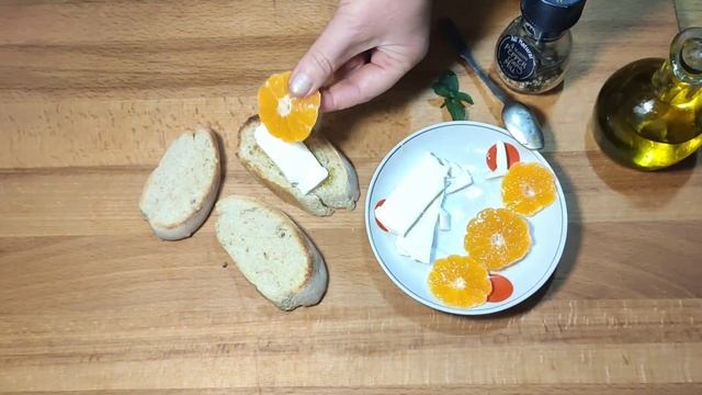 Новогодние брускетты с мандаринами смотреть онлайн