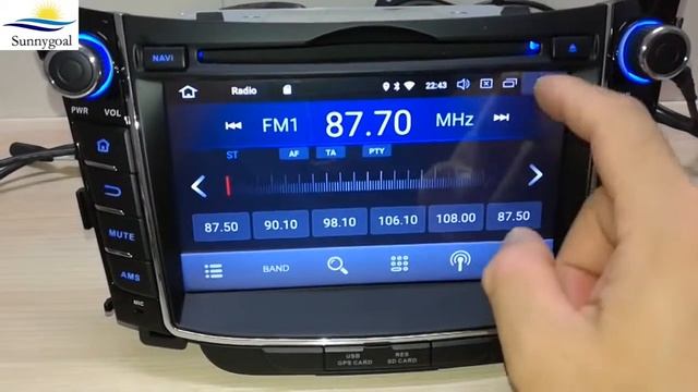 Sunnygoal: Android 8.1 OS Autoradio DVD GPS Navigazione Per Hyundai I30/Elantra GT(2011-2018)