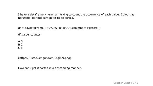 Pandas : pandas plot value counts barplot in descending manner смотреть онлайн