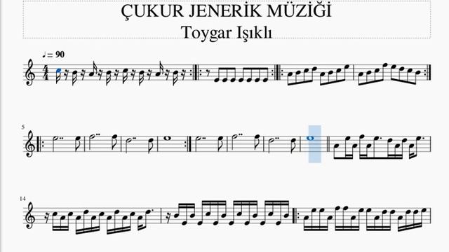 ÇUKUR JENERİK MÜZİĞİ -KEMAN NOTALARI смотреть онлайн