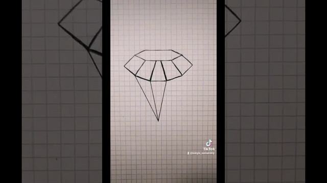 как нарисовать бриллиант легко смотреть онлайн
