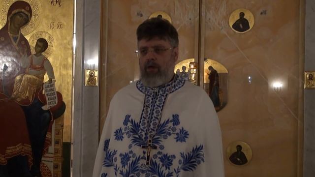 Слово перед исповедью отца Григория Григорьева 31 декабря 2016 г. (Новогодняя всенощная) смотреть онлайн