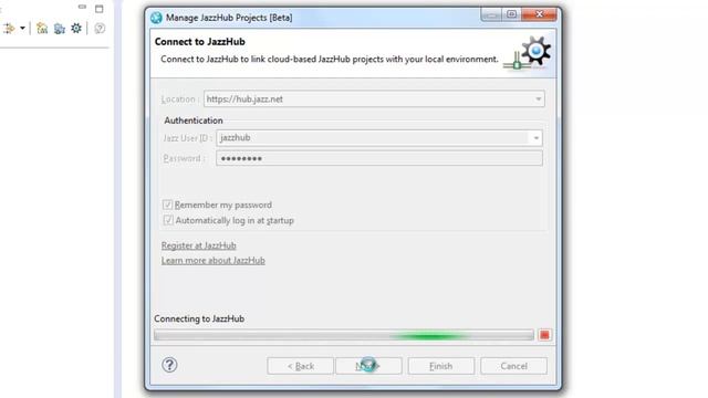 Manage JazzHub projects in the Rational Team Concert Eclipse client смотреть онлайн