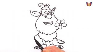Как нарисовать БУБУ / мультик раскраска БУБА для детей / Раскраски малышам