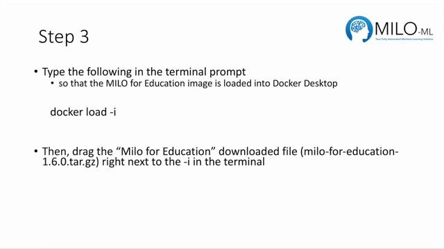 MILO-ML Docker Install Instructions смотреть онлайн