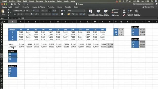 Carta de Controle X-R no Excel (CEP - 24) смотреть онлайн