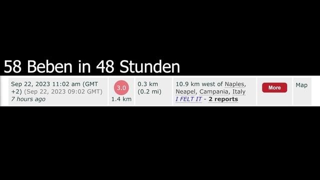 Phlegräische Felder - Beben der Stärke M3.0 - Vorgänge in 1-10 Km Tiefe lokalisiert смотреть онлайн