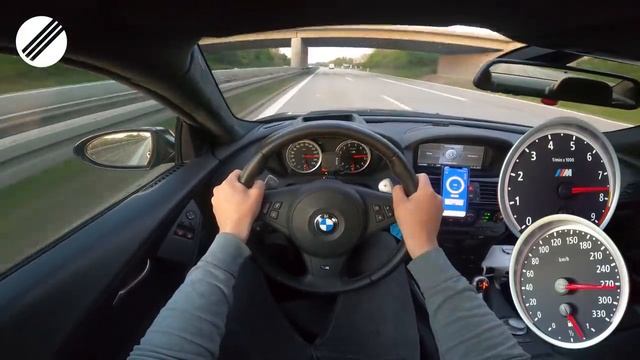 BMW M6 V10 SUPERCHARGED INFINITAS TOP SPEED DRIVE ON GERMAN AUTOBAHN ? смотреть онлайн