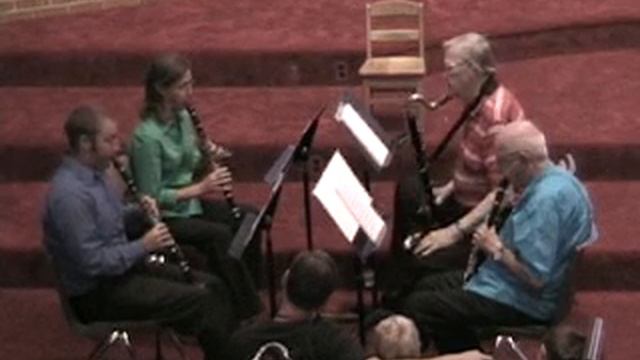 Clarinet Choir Plays Handel's Bourree