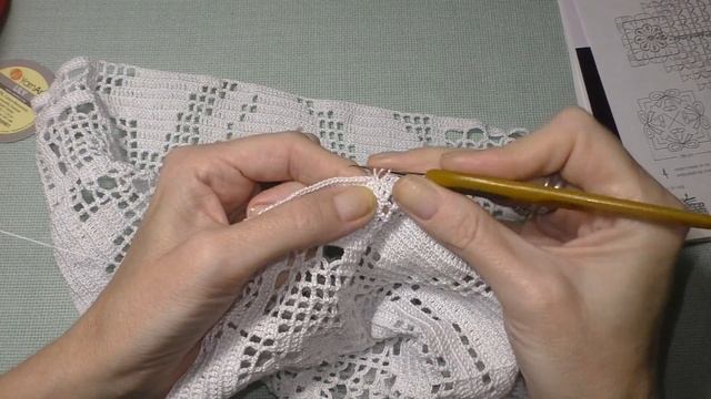 Салфетка #9 "Новогодняя сказка". 6 часть МК 28-30 ряд смотреть онлайн