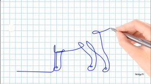 Как нарисовать. животных . Рисуем одной линией. Line_art