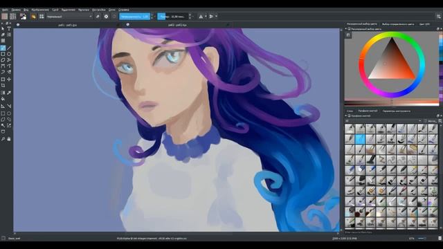 Drawing girl (Процесс рисования) смотреть онлайн