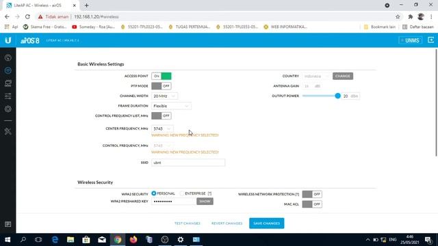 Setting UBIQUITI LBE 5 AC 16 120 UBNT SECTORAL AC LITE AP AC