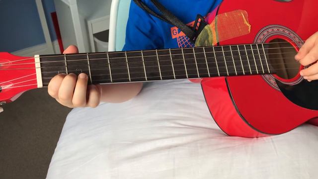 Twinkle twinkle little star for beginners on acoustic guitar - left handed смотреть онлайн
