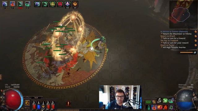 Leveling with Penguin Act 5 - Spectre Summoner Necromancer | Path of Exile смотреть онлайн