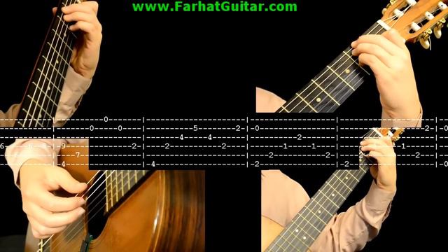 Cavatina - John Williams - Tab 4/6 www.FarhatGuitar.com смотреть онлайн