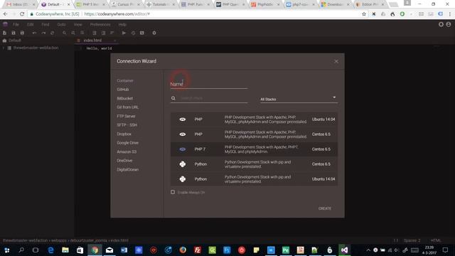 Codeanywhere create container voor testen PHP scripts смотреть онлайн