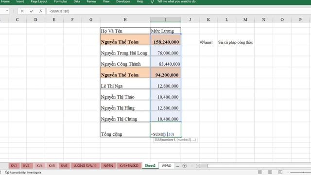 Lỗi name trong excel và cách sửa lỗi name trong excel | Cô Giáo Khuyên tin hoc online смотреть онлайн