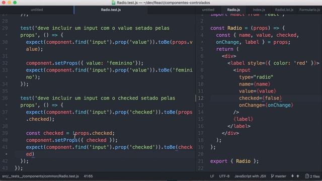 0007-56 React: Componentes Controlados - Testes com Jest e Enzyme смотреть онлайн