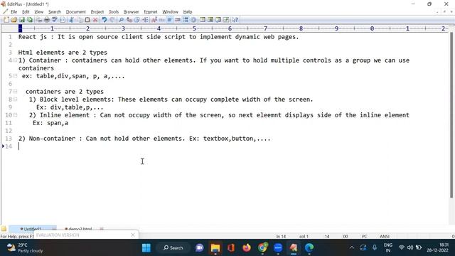 REACT JS tutorials || Demo - 3 || by Mr. Swamy Naidu On 28-12-2022 @6PM IST смотреть онлайн