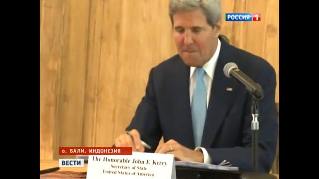 Джон Керри завис от неудобного вопроса русской журналистки смотреть онлайн