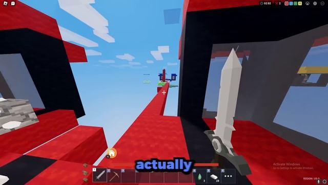 Surviving On ONE BLOCK In Roblox Bedwars.. смотреть онлайн